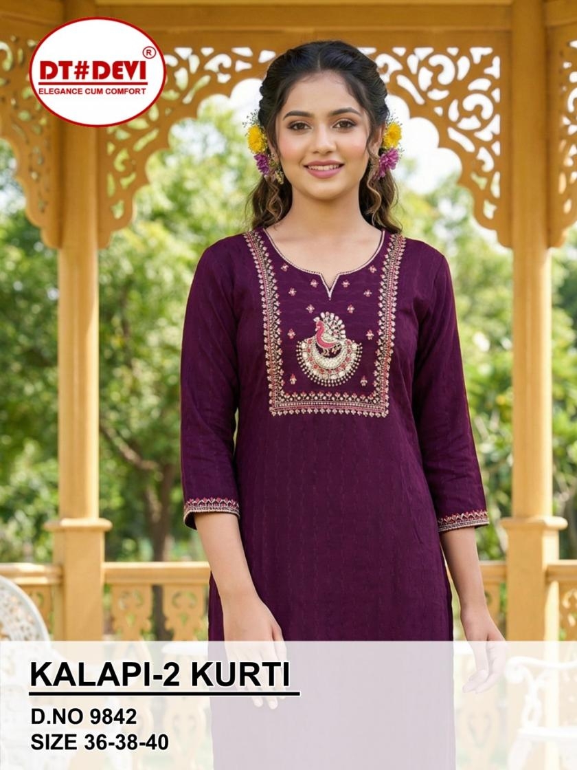 dt devi kalapi vol 2 9842 roman silk wholesale kurti