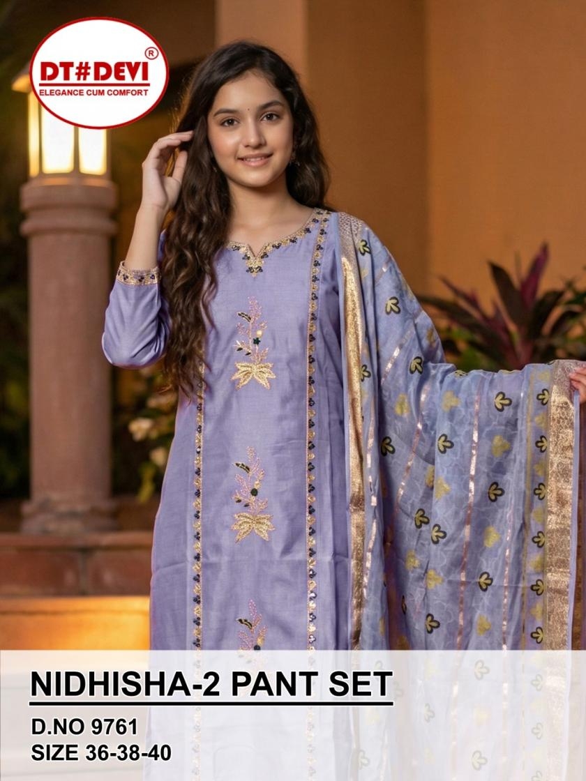 dt devi nidhisha vol 2 series 9761 vetican silk combo set suit for womens