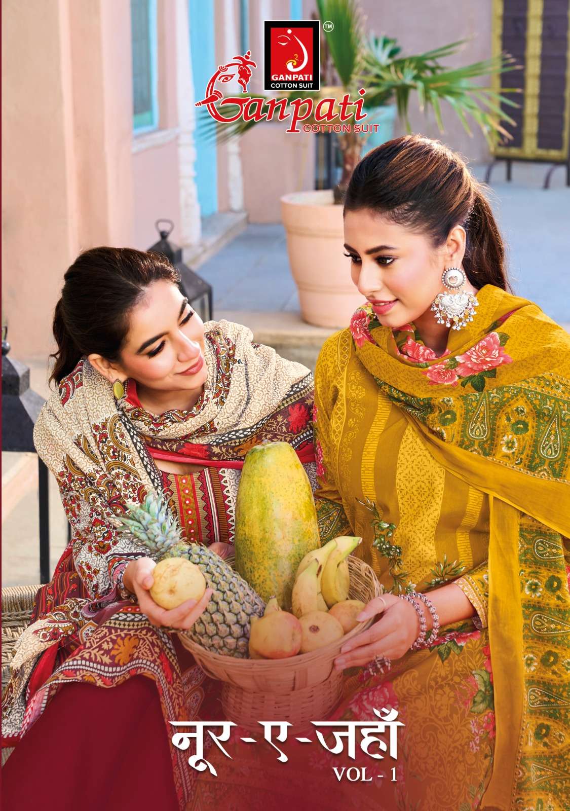 Ganpati Noor E Jahan Vol-1 series 1001-1008 Cotton wholesale suit