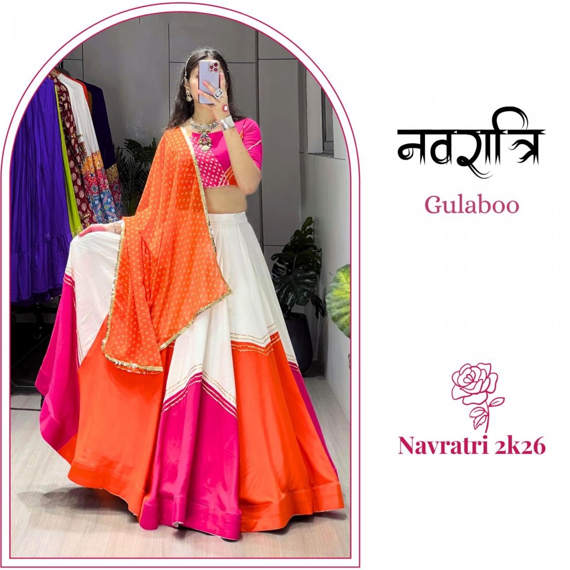 gulaboo grtn8070 rayon cotton attractive cultural toned lehenga choli with dupatta