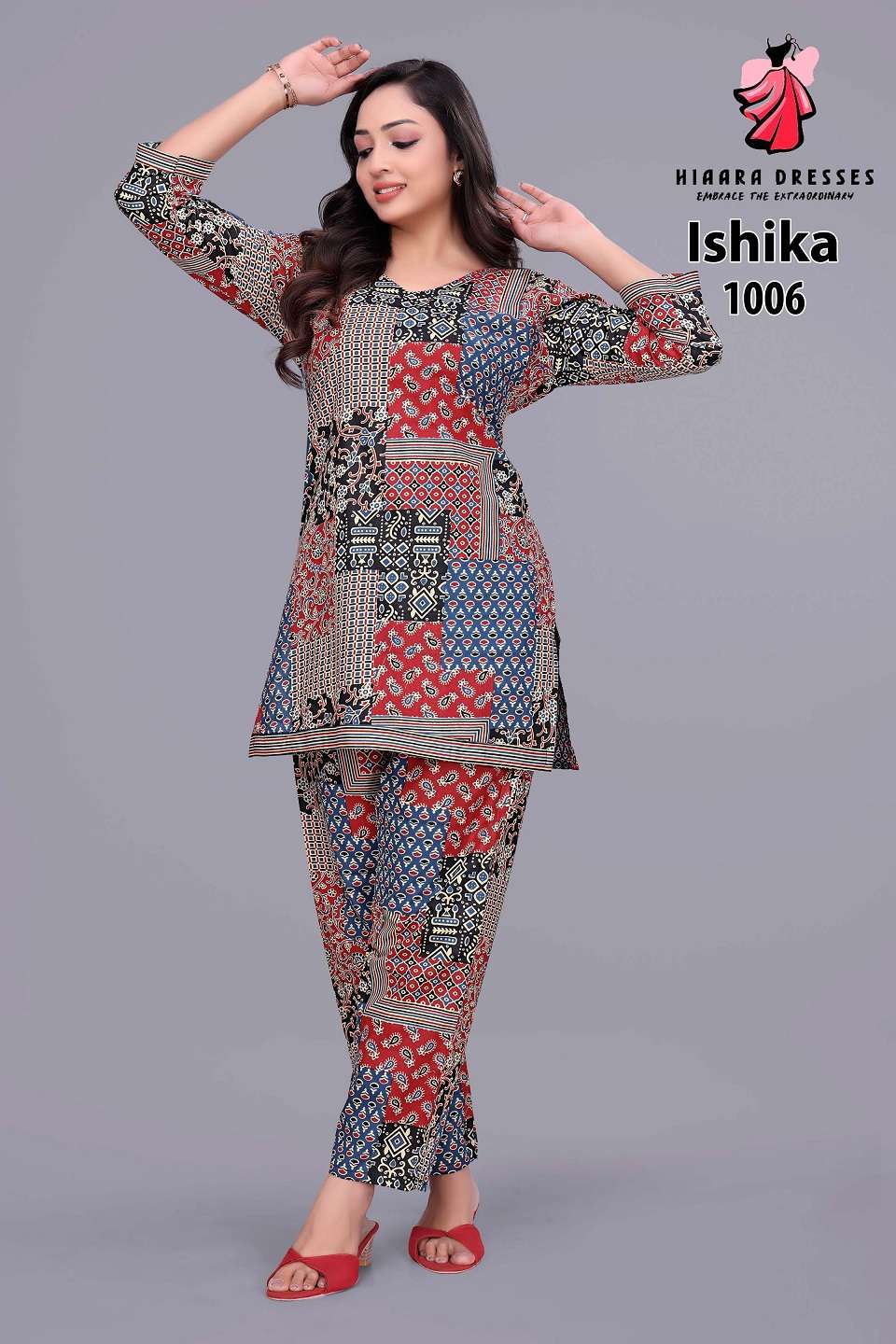 Hiaara Ishika Vol-1 series 1001-1007 Pure Cotton wholesale kurti with bottom