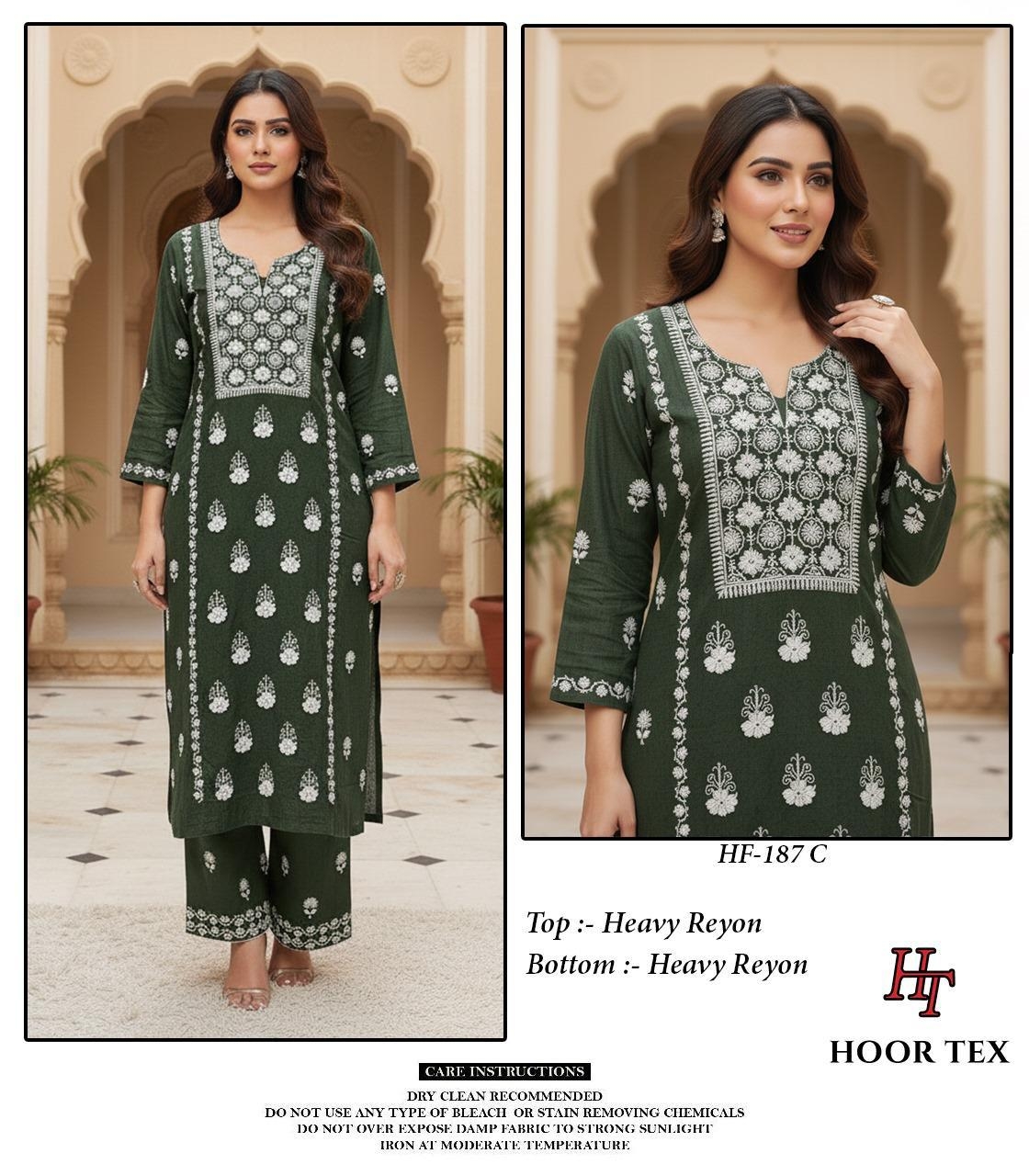 Hoor Tex HF-187 A To D Heavy Reyon wholesale suit in singles
