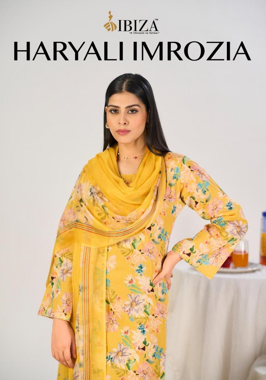 ibiza haryali series 4071-4074 imrozia lilen pakistani suits