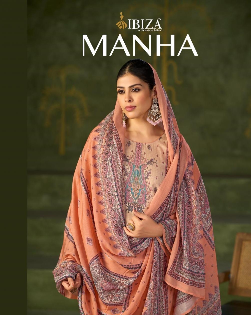 ibiza manha series 4081-4084 lawn cotton pakistani suit for womens
