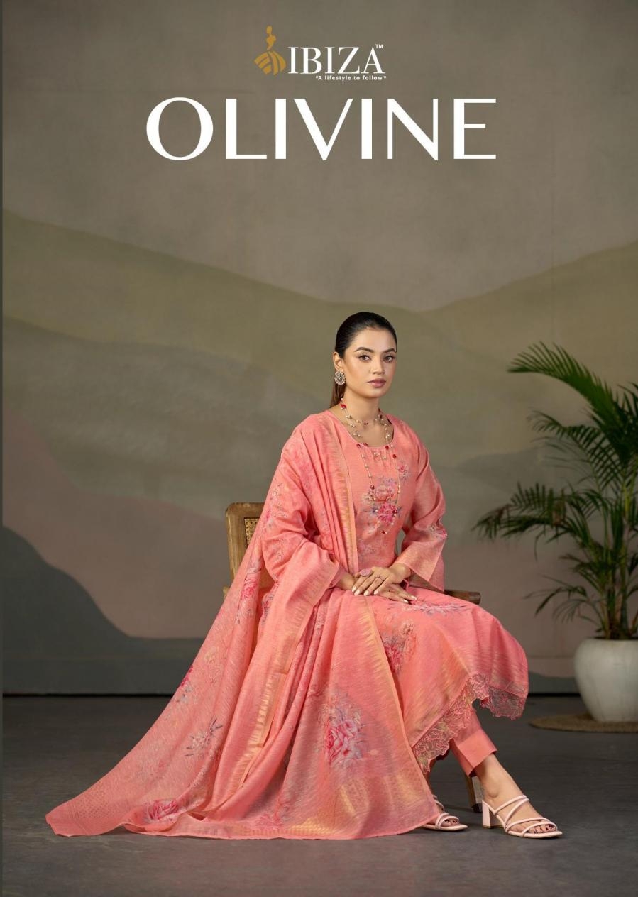ibiza olivine series 5001-5004 linen jacquard wholesale salwar kameez