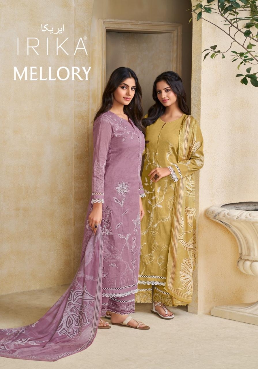 irika mellory series 1001 to 1008 block print organdy unique pakistani salwar kameez in wholesale surat