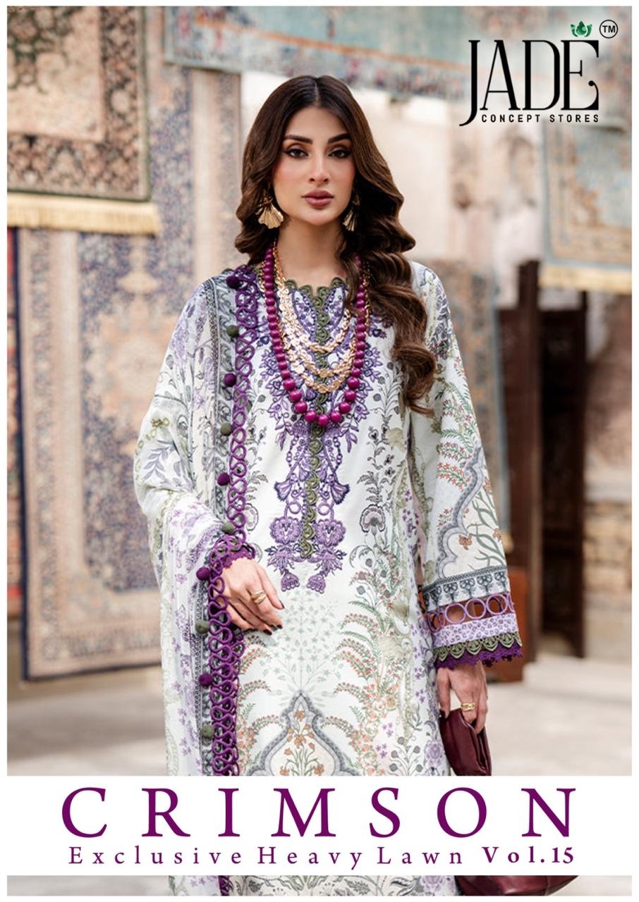 Jade Crimson Vol-15 series 1501-1506 Pure Heavy Lawn wholesale suit 