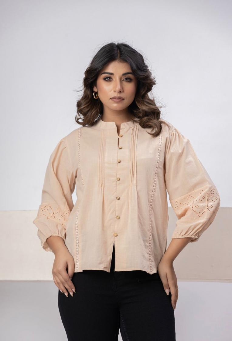 K 815 cotton trending stylish casual wear women shirts