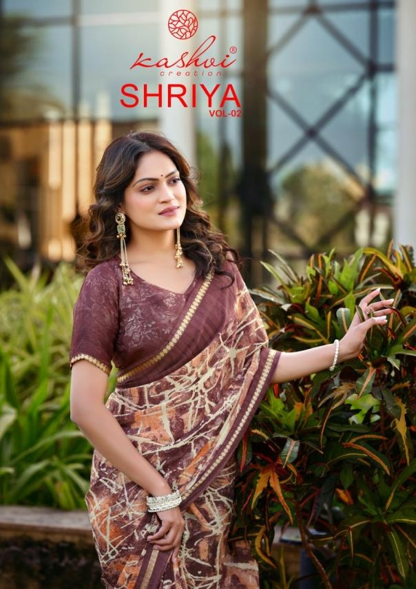kashvi creation shriya vol 2 series 201-208 viscose wholesale saree