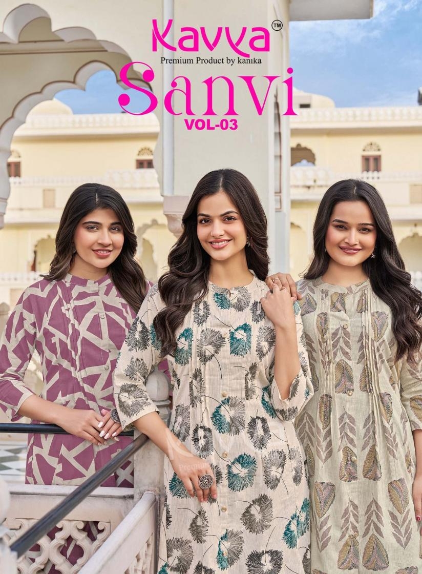 kavya sanvi vol 3 series 3001-3010 Premium cotton wholesale co-ord sets