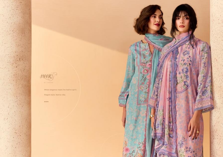 kimora heer eternal vol 244 series 0001 to 0006 muslin summer beauty suits in wholesale surat