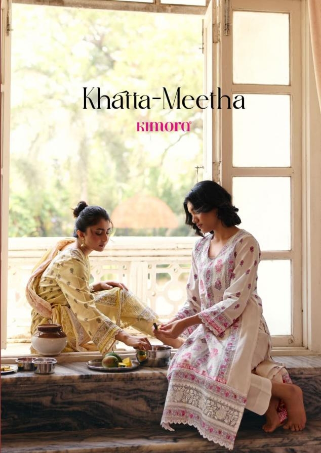 kimora khatta meetha series 2327-2330 lawn cotton wholesale suit