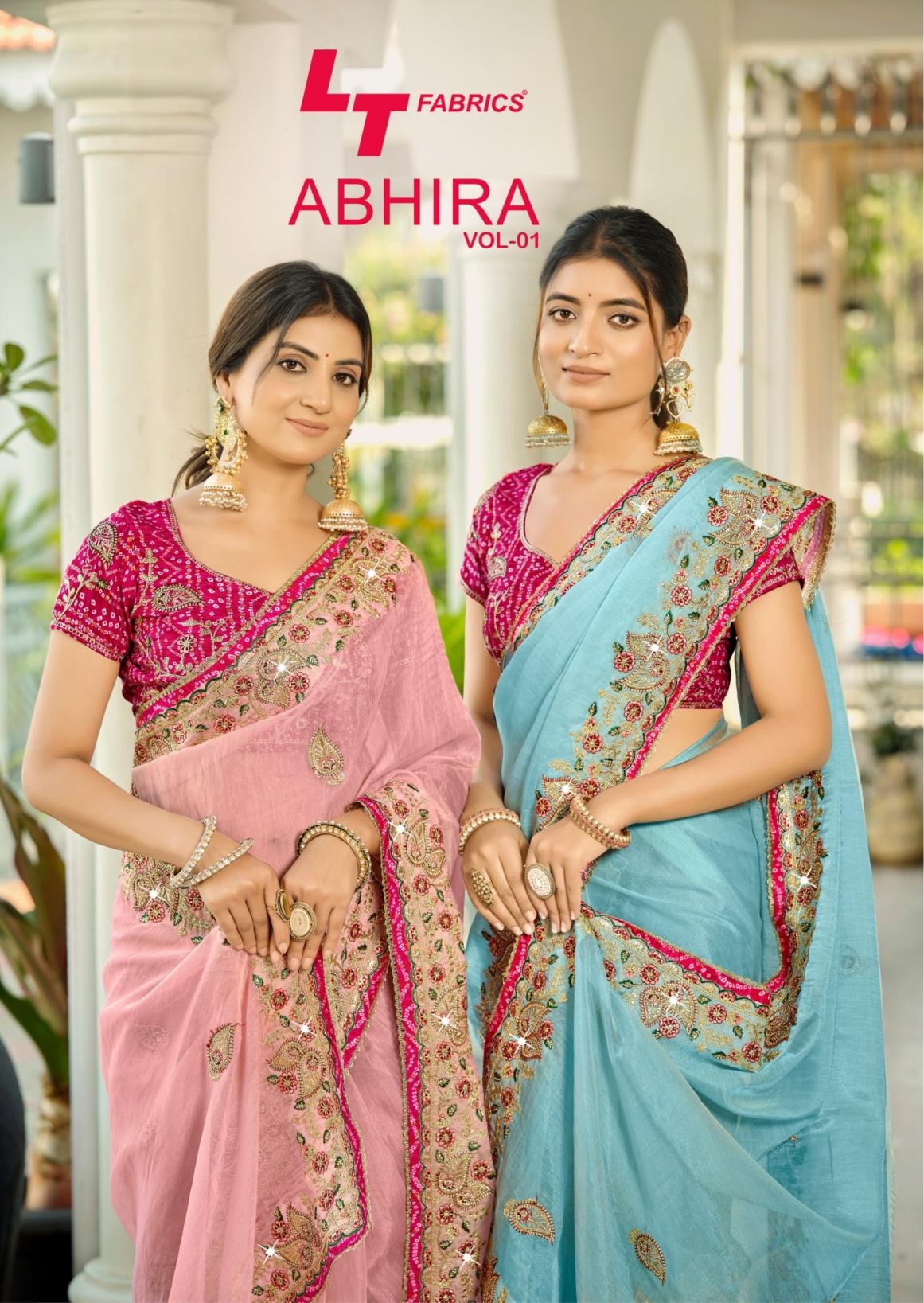 lt fashion abhira vol 1 series 1101-1105 indrani silk wholesale saree