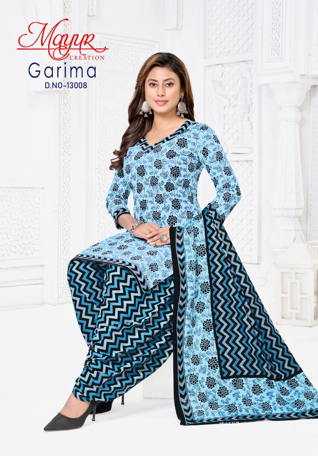 Mayur Garima Vol-13 series 13001-13010 Pure Cotton wholesale suit