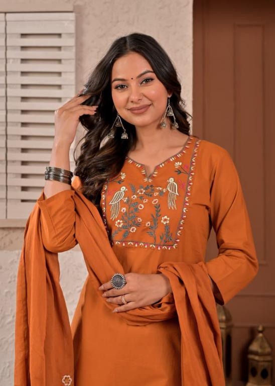 modern readymade amazing cotton combo set kurti pant dupatta