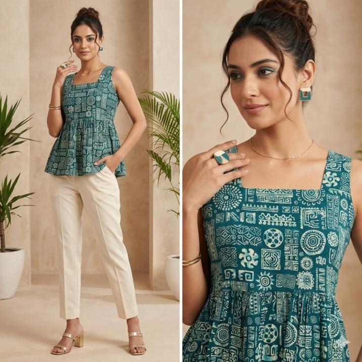 morden cotton readymade short tops combo set