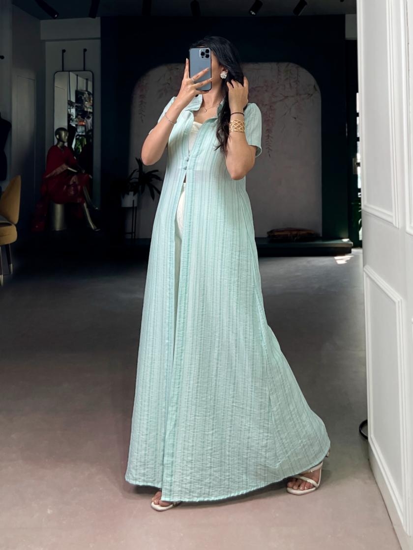 nnk4701 orchid readymade stylish look Blouse Pant with Overlay Shrug