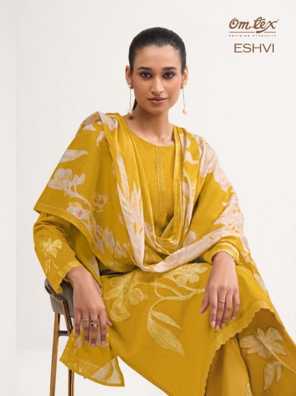 omtex eshvi series 12091A to 12091E lawn cotton hit design salwar kameez in wholesale surat