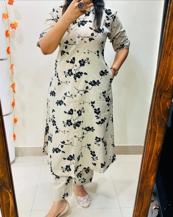 PR 9STAR FASHION NICE HIT COTTON BLEND WITH PRINT FANCY DESIGNER SUITS