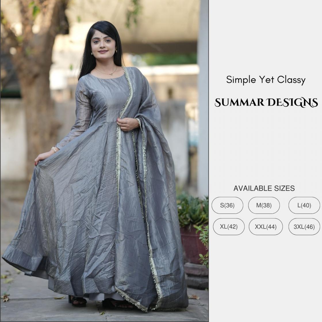 pr grtn8105 gold crush readymade fancy gown with dupatta in wholesale surat