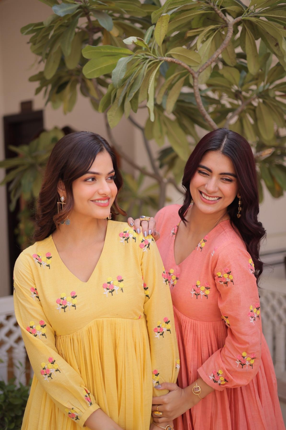 pr ka 1236 fashionable cotton embroided kurti with pant in wholesale surat