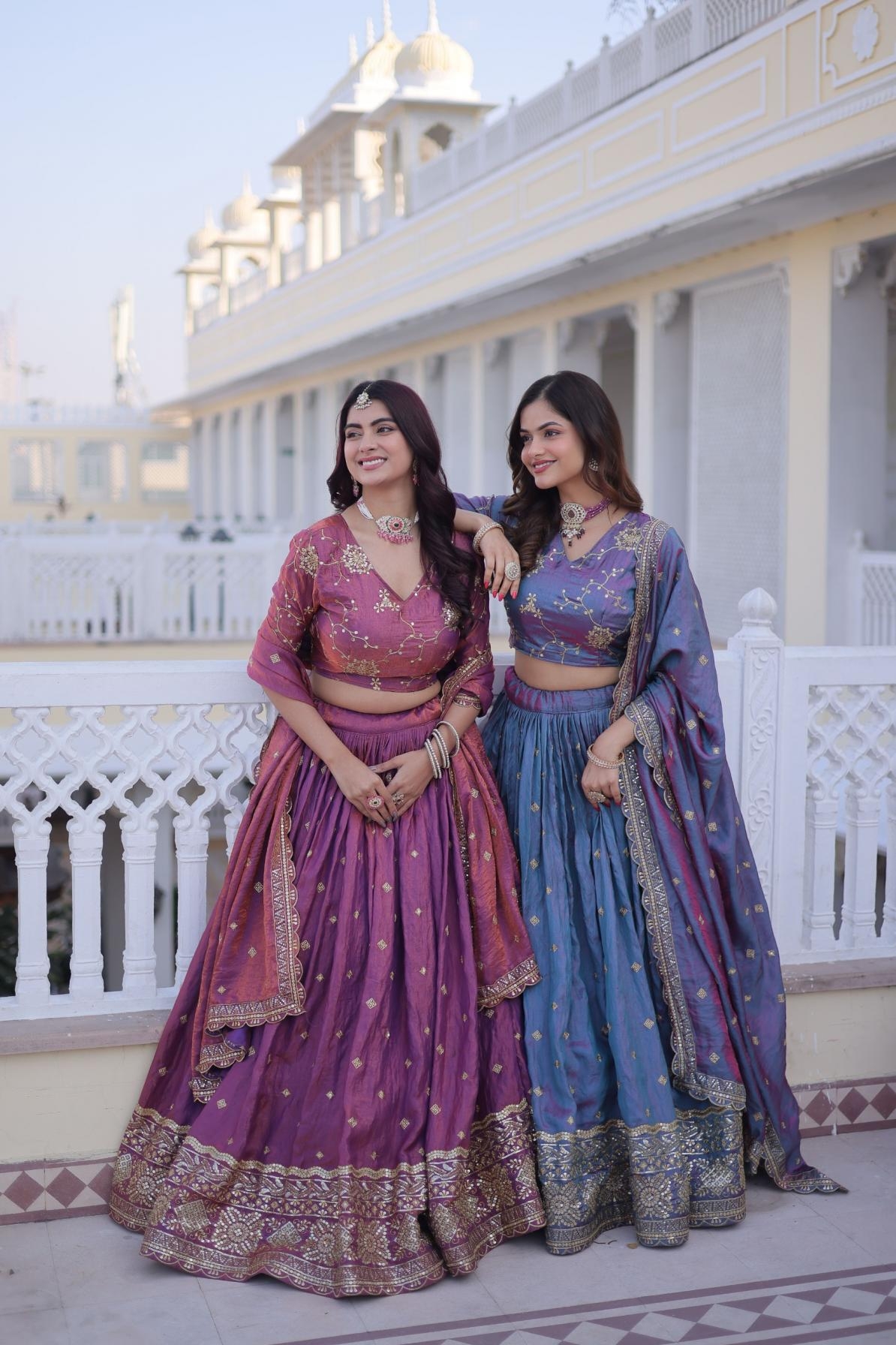 pr ka 5066 fancy silk stitch lehenga unstitch blouse with dupatta in wholesale surat