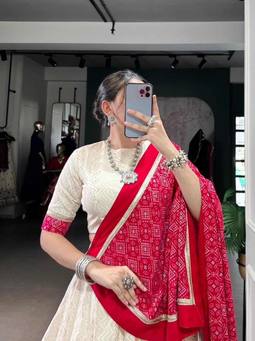 pr lnb1669 festive cotton fully stitch lehengas in wholesale surat