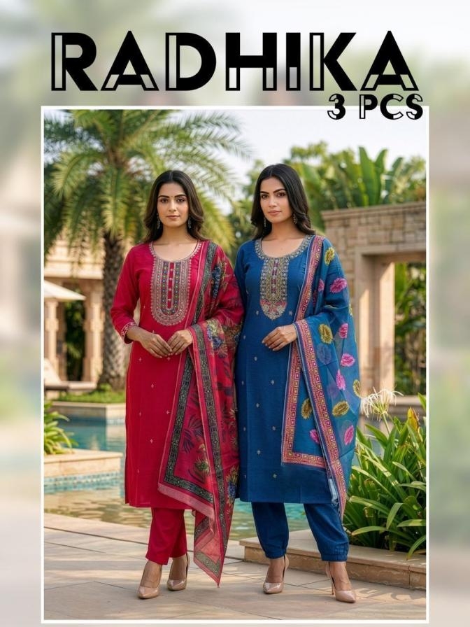 pr radhika series 1001 to 1008 vartican fully stitch casual salwar suit in wholesale surat