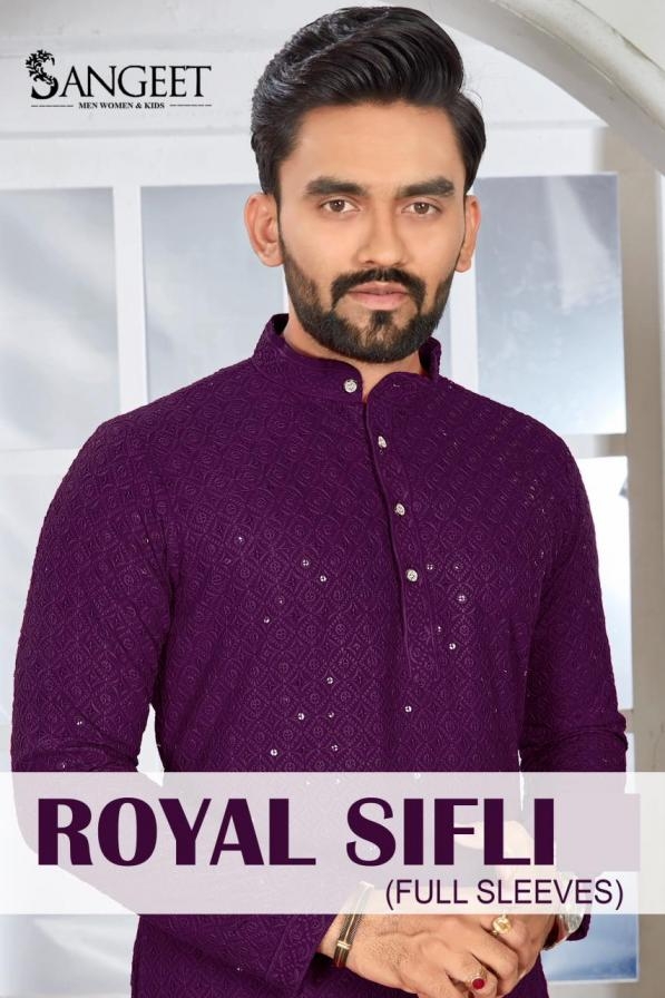 pr royal sifli hit design readymade plus size mens kurta in wholesale surat