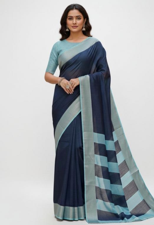 pr star silk premium contrast border saree in wholesale surat