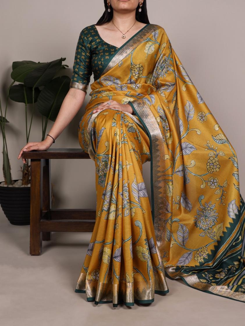 pr ynf7021 tasar silk amazing printed sarees in wholesale surat