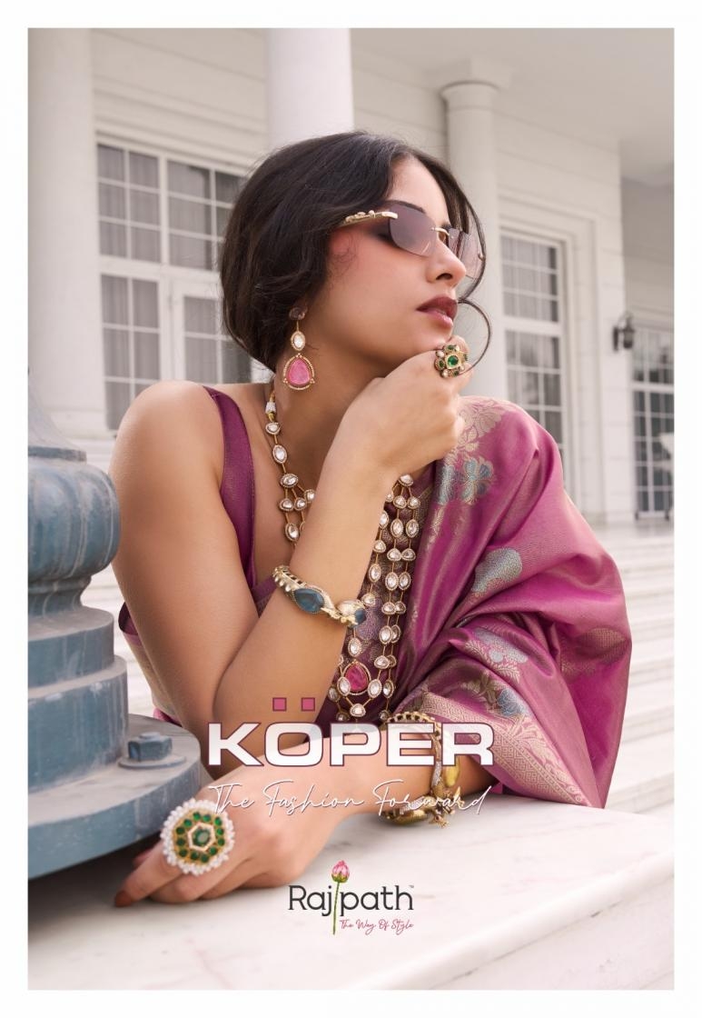 rajpath koper series 786 to 790 kuraa silk hit design sarees in wholesale surat
