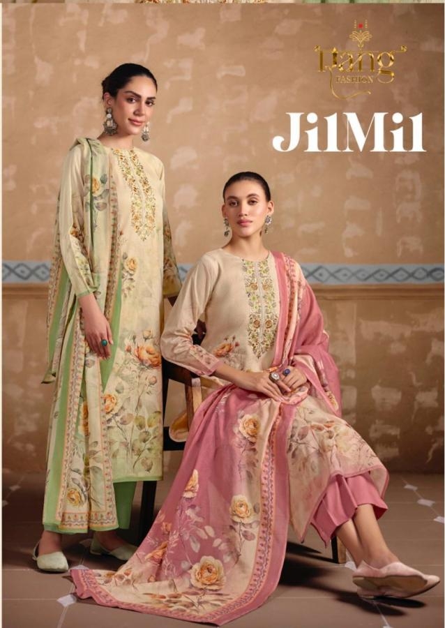 rang jilmil series 1001-1004 mul chanderi salwar kameez