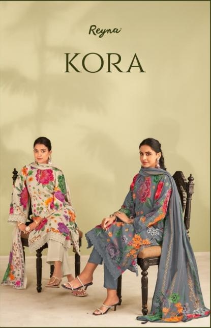 reyna kora series 10498-10500 mul chanderi wholesale suit in surat 
