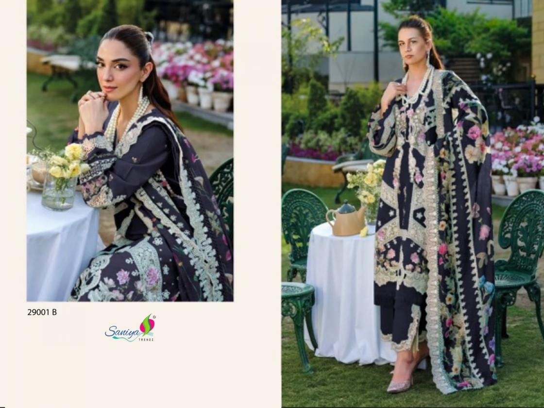saniya trendz elaf vol 29 series 290001 cotton pakistani salwar kameez in wholesale surat