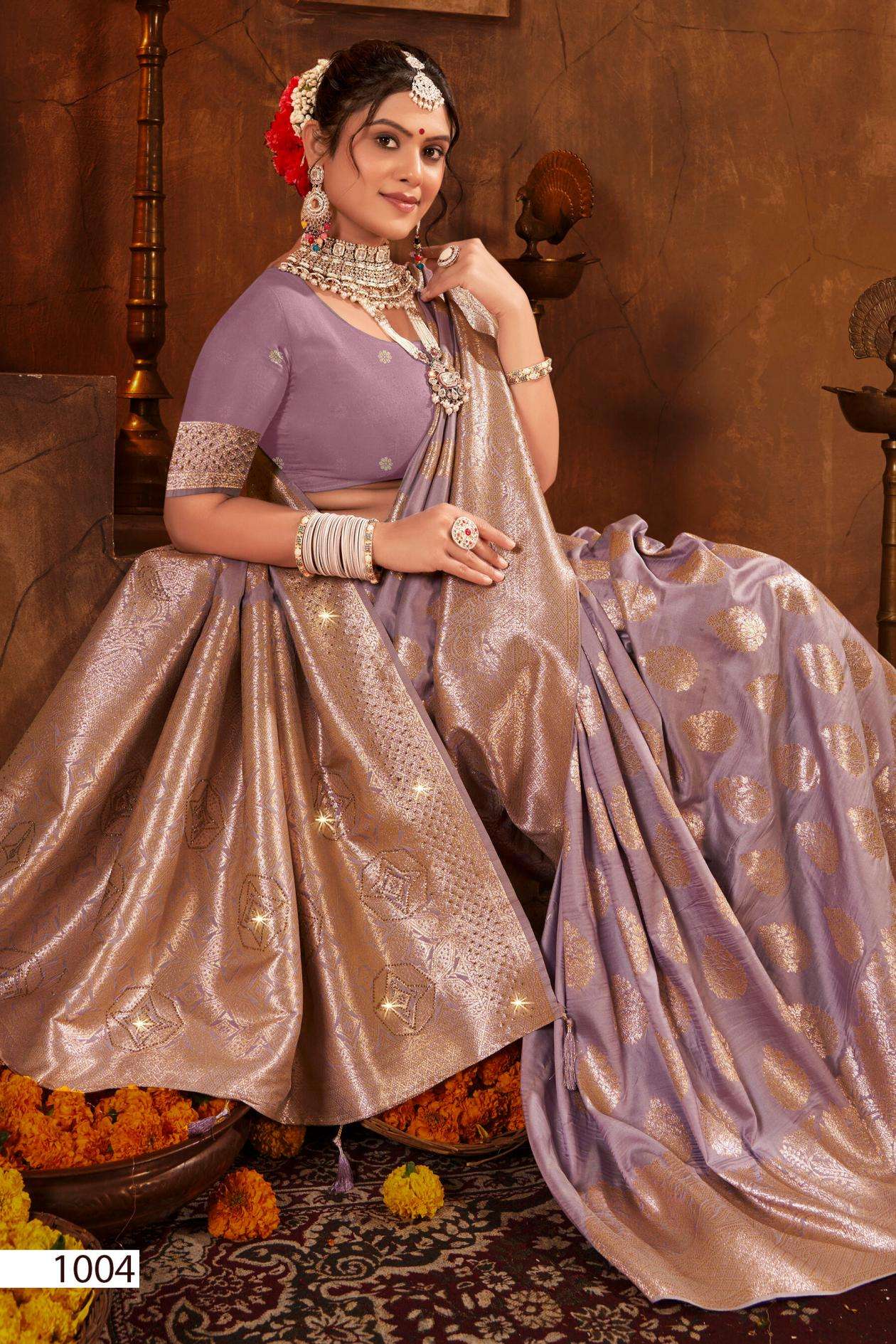 Saroj Tejasvi silk vol.6 series 1001 to 1004 50*600 Silk saree in wholesale surat