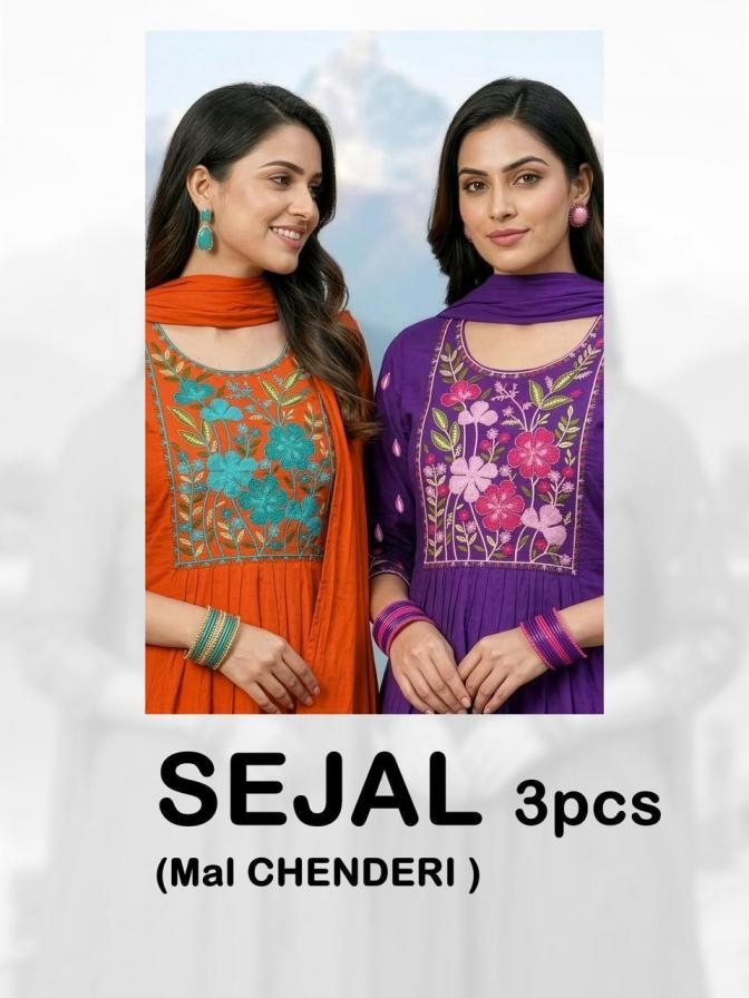 sejal mul chanderi amazing look readaymade wholesale suit 