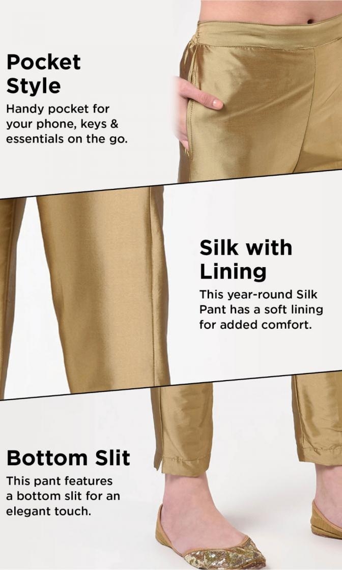 taffeta hit design fully stitch elegance silk pant online