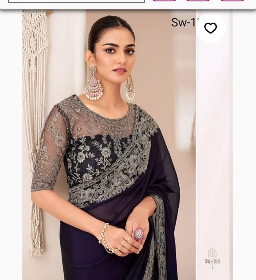 tfh sandalwood vol 13 series 1301 TO 1318 nx chiffon traditional saree in wholesale surat