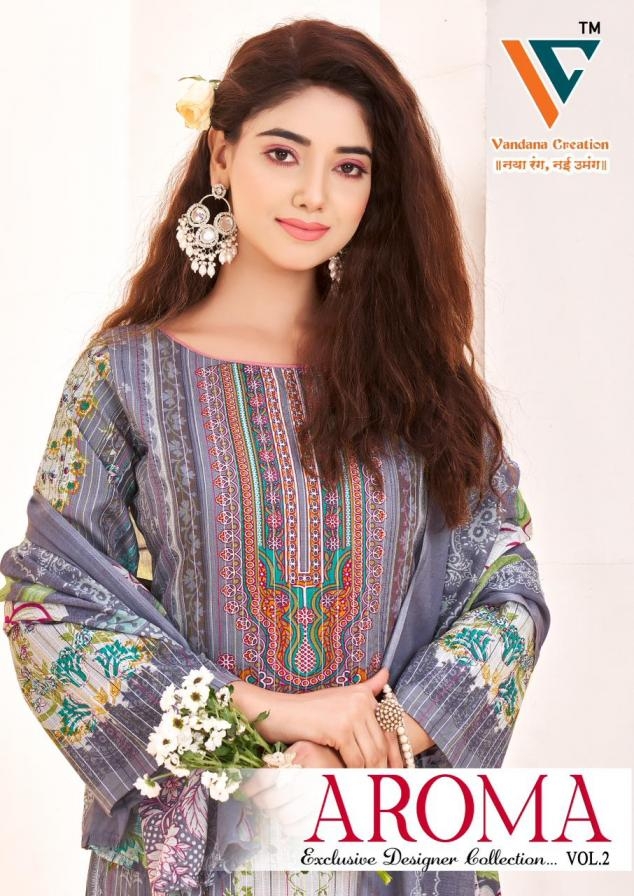 vandana‎ creation aroma vol 2 series 2001 to 2008 cotton unstitch pakistani salwar kameez in wholesale surat