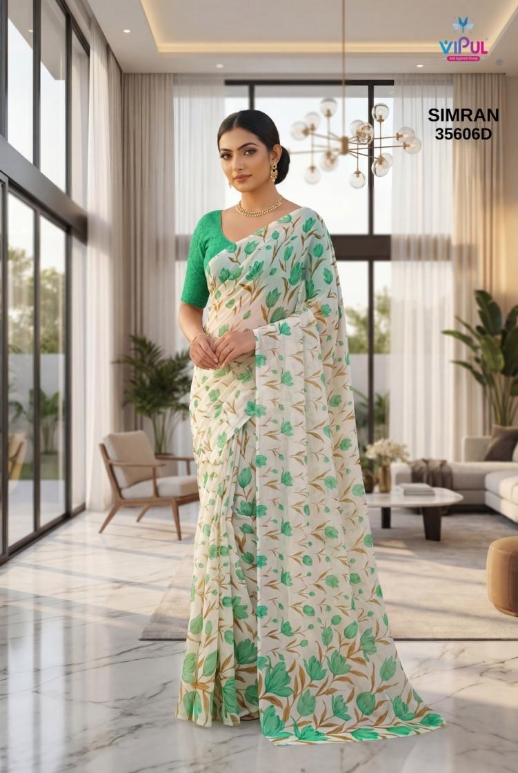 vipul fashion simran series 35006 georgette wholesale saree