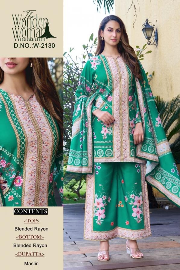 wonder women w 2130 blended rayon wholesale readymade suit