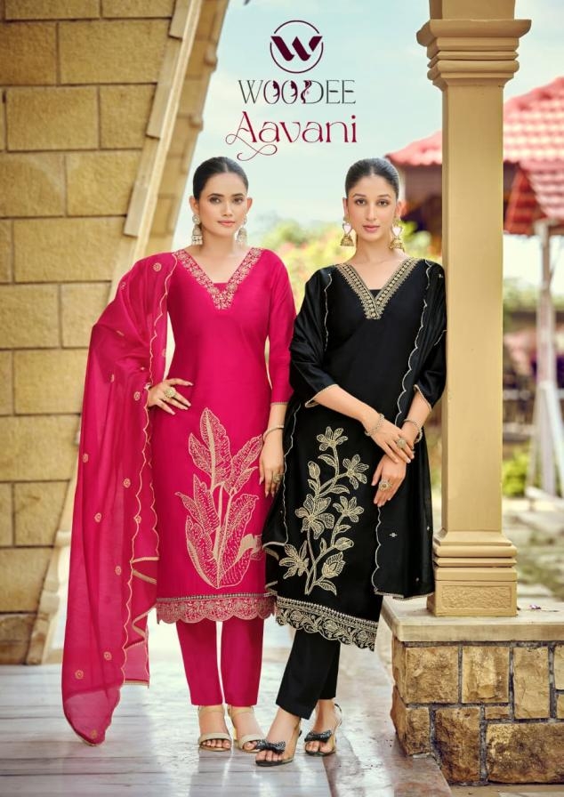 woodee aavani series 1001-1006 viscose vatican wholesale salwar suit 
