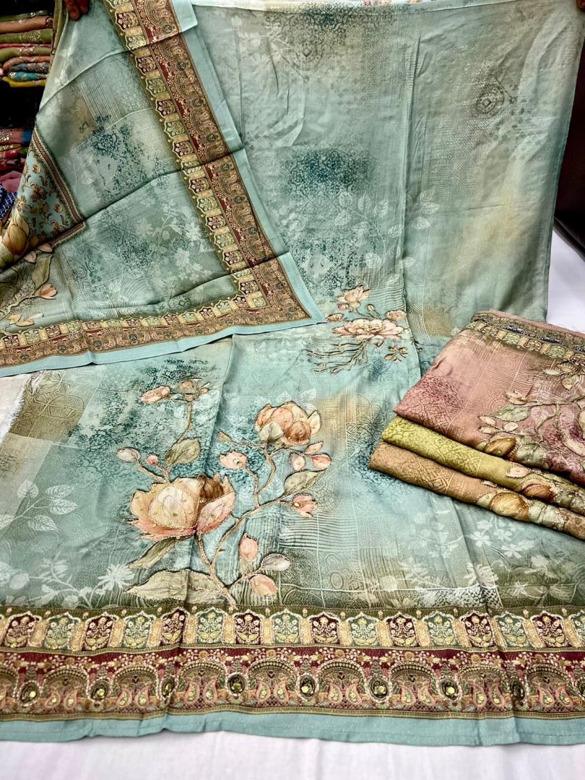 yashika viscose muslin shimmer designer pakistani suit online shopping