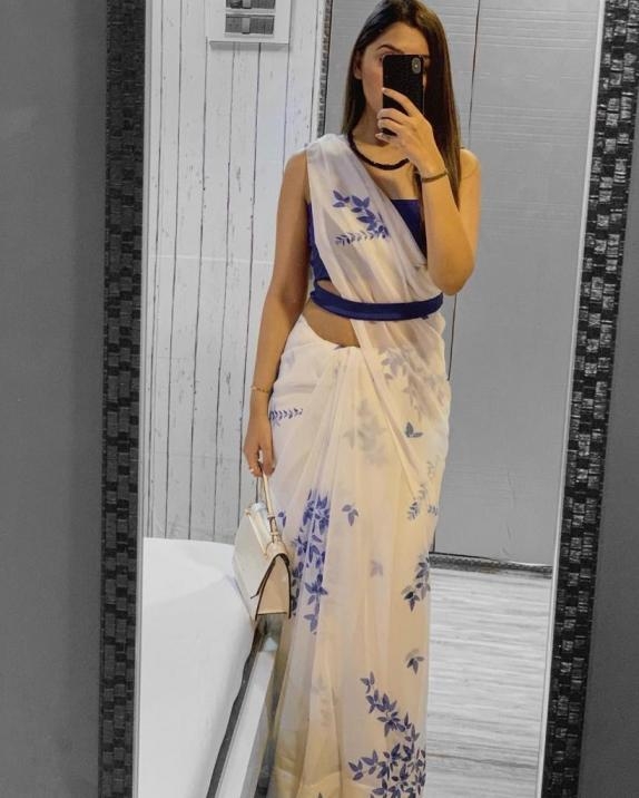 ysc4401 summer beauty georgette single design floral sarees