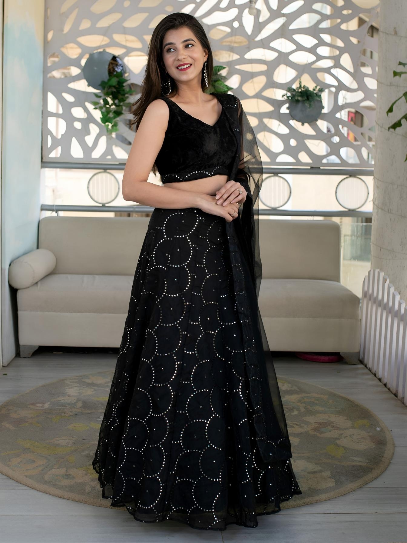 zeel clothing 15064 organza net semi stitch chaniya choli dupatta