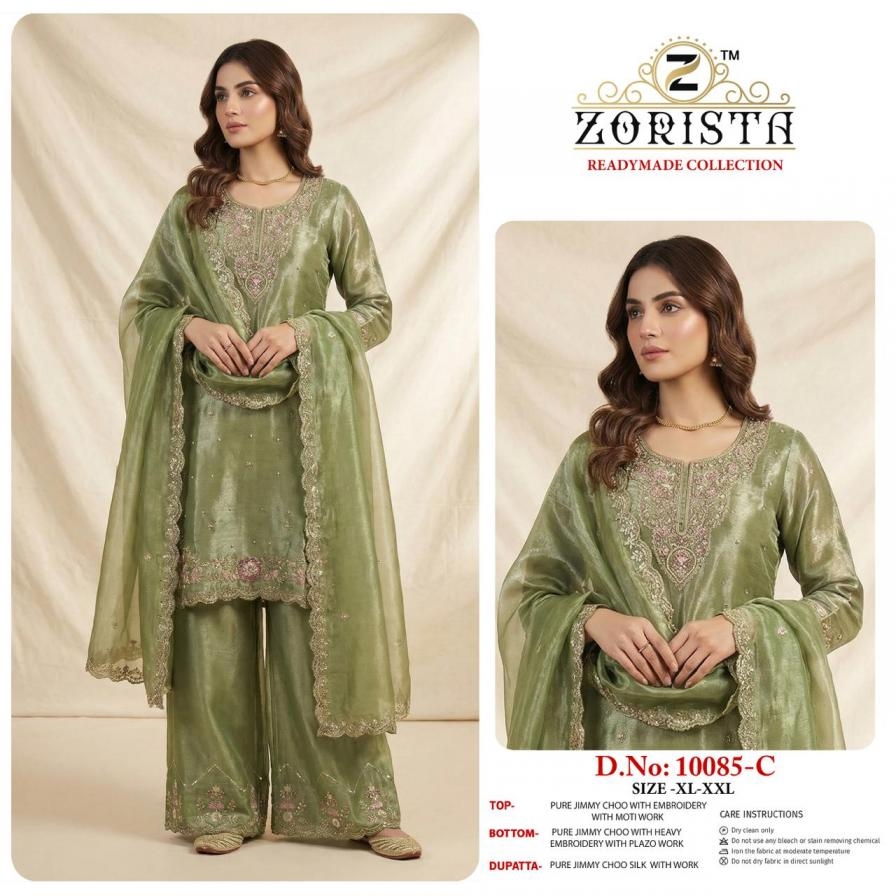 zorista 10085 readymade classic zimmi choo pakistani plazzo dress