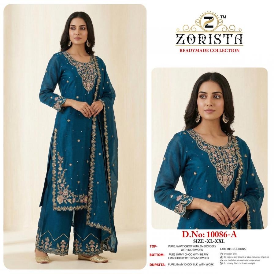 zorista 10086 trendy readymade zimmi choo pakistani plazzo dress