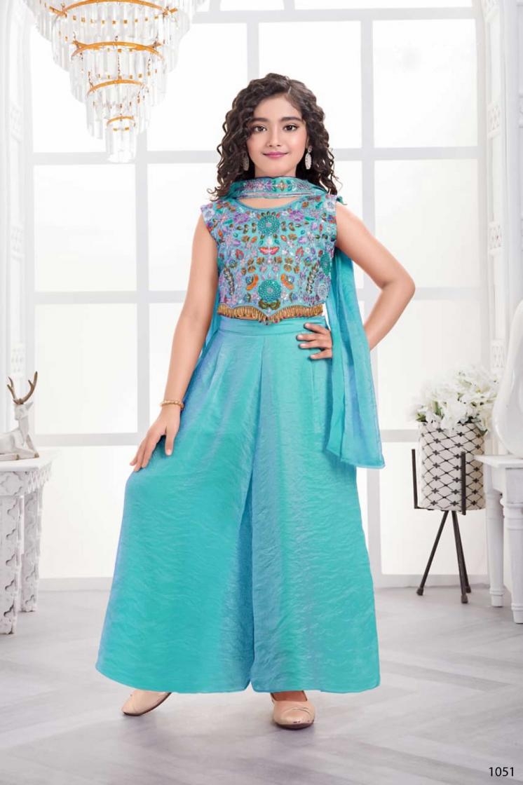 aarvi vol 11 series 1051-1054 Heavy Embroidered Designer Crop Top