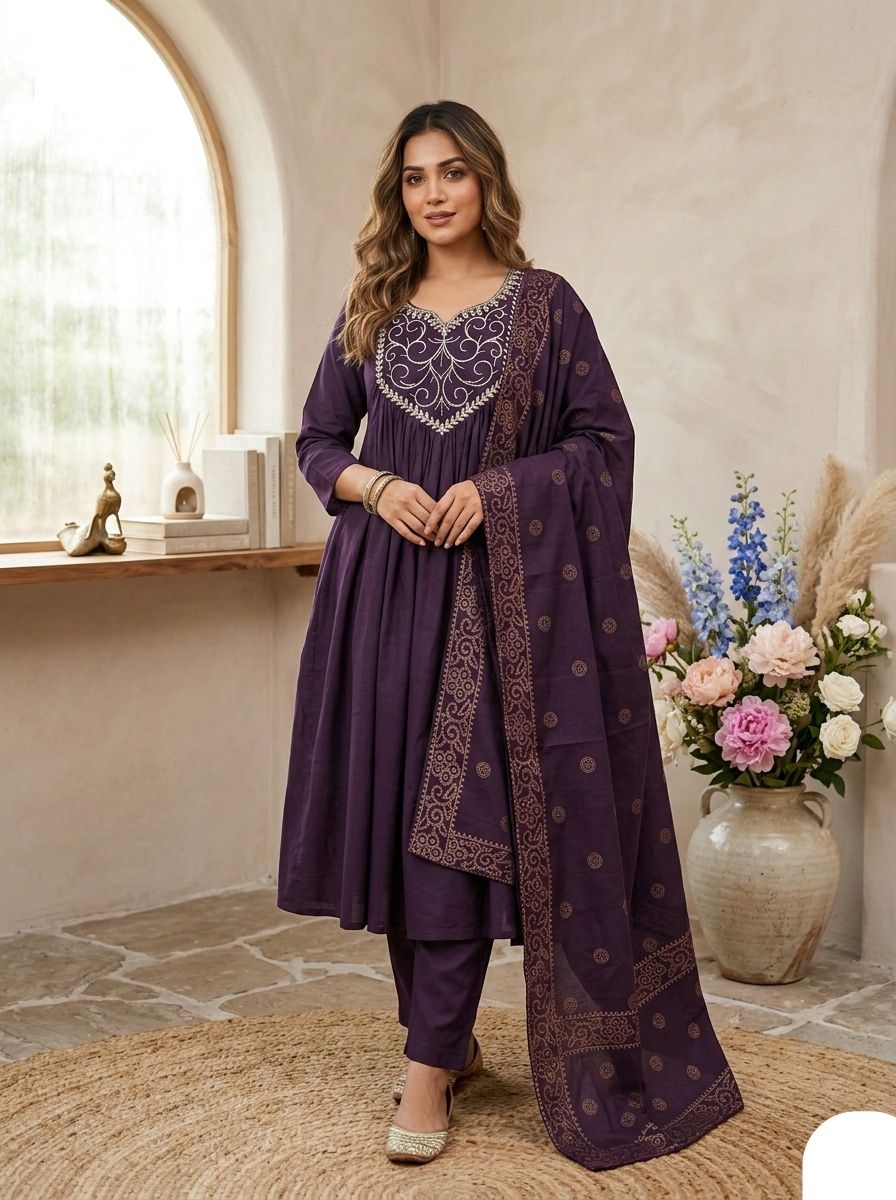 AKSHARA Chanderi silk readymade wholesale suit in surat 